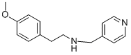 structure of CAS# 331970-72-0, [2-(4-Methoxy-Phenyl)-Ethyl]-Pyridin-4-Ylmethyl-Amine;2-(4-Methoxyphenyl)-N-(Pyridin-4-Ylmethyl)Ethanamine(SALTDATA: Hbr);N-(2-(4-METHOXYPHENYL)ETHYL)-N-(PYRIDIN-4-YLMETHYL)AMINE;[2-(4-METHOXY-PHENYL)-ETHYL]-PYRIDIN-4-YLMETHYL-AMINE