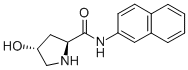 结构式 CAS# 3326-64-5, (2S-反式)-4-羟基-N-2-萘基吡咯烷-2-甲酰胺