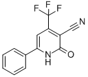 结构式 CAS# 3335-44-2, 2-氧代-6-苯基-4-(三氟甲基)-1,2-二氢吡啶-3-甲腈