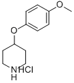 结构式 CAS# 333954-89-5, 4-(4-甲氧基苯氧基)哌啶盐酸盐