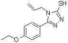 结构式 CAS# 334497-08-4, 4-烯丙基-5-(4-乙氧基苯基)-4H-1,2,4-三唑-3-硫醇