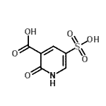 structure of CAS# 334708-05-3, 2-Oxo-5-Sulfo-1,2-Dihydro-3-Pyridinecarboxylic Acid;2-Hydroxy-5-sulfonicotinic acid;2-hydroxy-5-sulfopyridine-3-carboxylic acid;3-Pyridinecarboxylicacid,1,2-dihydro-2-oxo-5-sulfo-