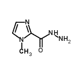structure of CAS# 33543-79-2, 1-Methyl-1H-Imidazole-2-Carbohydrazide;1-methyl-1H-imidazole-2-carbohydrazide;1-methylimidazole-2-carbohydrazide;MFCD06090845