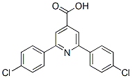 结构式 CAS# 33565-60-5, 2,6-二(4-氯苯基)吡啶-4-羧酸