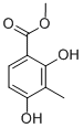 结构式 CAS# 33662-58-7, 2,4-二羟基-3-甲基苯甲酸甲酯