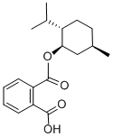 structure of CAS# 33744-74-0, (-)-Mono-(1R)-Menthyl Phthalate