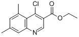 结构式 CAS# 338954-49-7, 4-氯-5,7-二甲基喹啉-3-羧酸乙酯