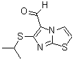 结构式 CAS# 338976-44-6, 6-(异丙基硫代)咪唑并[2,1-b][1,3]噻唑-5-甲醛