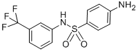 结构式 CAS# 339-40-2, 4-氨基-N-(3-三氟甲基-苯基)-苯磺酰胺