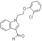 结构式 CAS# 340318-80-1, 1-[2-(2-氯苯氧基)乙基]-1H-吲哚-3-甲醛