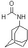 结构式 CAS# 3405-48-9, N-(1-金刚烷基)甲酰胺