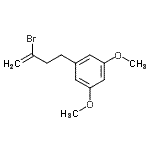 结构式 CAS# 34217-65-7, 1-(3-溴-3-丁烯-1-基)-3,5-二甲氧基苯