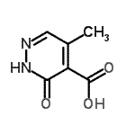 structure of CAS# 342402-51-1, 5-Methyl-3-Oxo-2,3-Dihydro-4-Pyridazinecarboxylic Acid;2,3-Dihydro-5-methyl-3-oxopyridazine-4-carboxylic acid;5-methyl-3-oxo-2,3-dihydropyridazine-4-carboxylic acid
