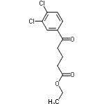 结构式 CAS# 342636-46-8, 乙基5-(3,4-二氯苯基)-5-氧代戊酸酯