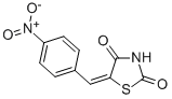 structure of CAS# 34301-40-1, 5-[(4-Nitrophenyl)Methylene]-1,3-Thiazolane-2,4-Dione;5-[(4-Nitrophenyl)Methylene]-1,3-Thiazolane-2,4-Dione
