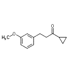 structure of CAS# 344334-33-4, 1-Cyclopropyl-3-(3-Methoxyphenyl)-1-Propanone;Cyclopropyl 2-(3-methoxyphenyl)ethyl ketone