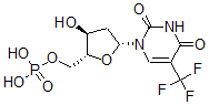 CAS#: 345-02-8， [(2R,3S,5R)-5-[2,4-Dioxo-5-(Trifluoromethyl)Pyrimidin-1-Yl]-3-Hydroxyoxolan-2-Yl]Methyl Dihydrogen Phosphate