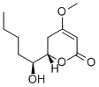 结构式 CAS# 34565-32-7, (6S)-6-[(1S)-1-羟基戊基]-4-甲氧基-5,6-二氢吡喃-2-酮