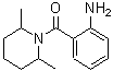 structure of CAS# 345990-94-5, (2-Aminophenyl)(2,6-Dimethyl-1-Piperidinyl)Methanone;{2-[(2,6-dimethylpiperidin-1-yl)carbonyl]phenyl}amine;2-[(2,6-dimethyl-1-piperidinyl)carbonyl]aniline;2-aminophenyl 2,6-dimethylpiperidyl ketone