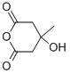 structure of CAS# 34695-32-4, 3-Hydroxy-3-Methylglutaric Anhydride;DIHYDRO-4-HYDROXY-4-METHYL-2H-PYRAN-2,6(3H)-DIONE;3-HYDROXY-3-METHYLPENTANE-1,5-DIOIC ANHYDRIDE;4-Hydroxy-4-Methyl-Dihydro-Pyran-2,6-Dione