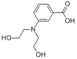 结构式 CAS# 347343-88-8, 3-(二(2-羟基乙基)氨基)苯甲酸