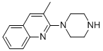 structure of CAS# 348133-74-4, 3-Methyl-2-Piperazin-1-Ylquinoline;3-Methyl-2-Piperazine-1-Yl  Quinoline;3-Methyl-2-(1-Piperazinyl)Quinoline