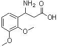 结构式 CAS# 34840-98-7, 3-氨基-3-(2,3-二甲氧基苯基)丙酸