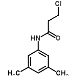 structure of CAS# 349097-67-2, 3-Chloro-N-(3,5-Dimethylphenyl)Propanamide;MFCD02973791;propanamide, 3-chloro-N-(3,5-dimethylphenyl);propanamide, 3-chloro-N-(3,5-dimethylphenyl)-