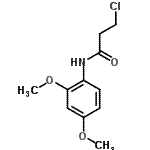 结构式 CAS# 349097-71-8, 3-氯-N-(2,4-二甲氧基苯基)丙酰胺