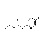 结构式 CAS# 349124-70-5, 3-氯-N-(5-氯-2-吡啶基)丙酰胺