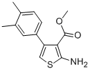structure of CAS# 350990-08-8, 2-Amino-4-(3,4-Dimethylphenyl)Thiophene-3-Carboxylic Acid Methyl Ester;Methyl 2-Amino-4-(3,4-Dimethylphenyl)Thiophene-3-Carboxylate(SALTDATA: FREE);3-THIOPHENECARBOXYLIC ACID, 2-AMINO-4-(3,4-DIMETHYLPHENYL)-, METHYL ESTER;2-AMINO-4-(3,4-DIMETHYLPHENYL)THIOPHENE-3-CARBOXYLIC ACID METHYL ESTER