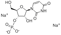 结构式 CAS# 35170-03-7, 尿苷 3'-单磷酸酯