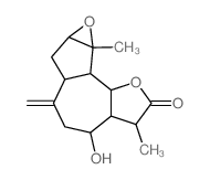 CAS#: 35191-38-9， 3a,4,5,6,6a,7,7a,8a,8b,8c-Decahydro-4-hydroxy-3,8a-dimethyl-6-methyleneoxireno[2,3]azuleno[4,5-b]furan-2(3H)-one