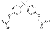 结构式 CAS# 3539-42-2, 4,4'-异亚丙基二苯氧基乙酸