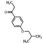 结构式 CAS# 354539-62-1, 1-(4-异丁氧基苯基)-1-丙酮