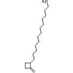 structure of CAS# 35493-47-1, 2-Tetradecylcyclobutanone;2-(Tetradecyl)-1-cyclobutanone;2-TETRADECYL-CYCLOBUTANONE;2-Tetradecylcyclobutanone #
