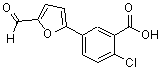 结构式 CAS# 355142-36-8, 2-氯-5-(5-甲酰基-2-呋喃基)苯甲酸