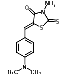 CAS#: 35533-27-8， (5Z)-3-Amino-5-[4-(Dimethylamino)Benzylidene]-2-Thioxo-1,3-Thiazolidin-4-One