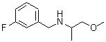 结构式 CAS# 355816-49-8, N-(3-氟苄基)-1-甲氧基-2-丙胺
