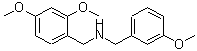 structure of CAS# 355816-85-2, (2,4-Dimethoxy-Benzyl)-(3-Methoxy-Benzyl)-Amine;(2,4-Dimethoxybenzyl)(3-Methoxybenzyl)Amine(SALTDATA: Hbr);(2,4-DIMETHOXY-BENZYL)-(3-METHOXY-BENZYL)-AMINE