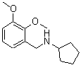 结构式 CAS# 356094-55-8, N-(2,3-二甲氧基苄基)环戊胺