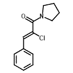 CAS#: 356529-10-7， (2Z)-2-Chloro-3-Phenyl-1-(1-Pyrrolidinyl)-2-Propen-1-One