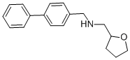 structure of CAS# 356530-39-7, Biphenyl-4-Ylmethyl-(Tetrahydro-Furan-2-Ylmethyl)-Amine;(Biphenyl-4-Ylmethyl)(Tetrahydrofuran-2-Ylmethyl)Amine(SALTDATA: Hcl);N-(1,1'-BIPHENYL-4-YLMETHYL)-N-(TETRAHYDROFURAN-2-YLMETHYL)AMINE;BIPHENYL-4-YLMETHYL-(TETRAHYDRO-FURAN-2-YLMETHYL)-AMINE