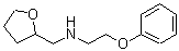 structure of CAS# 356532-62-2, 2-Phenoxy-N-(Tetrahydro-2-Furanylmethyl)Ethanamine;(2-phenoxyethyl)(tetrahydrofuran-2-ylmethyl)amine;2-phenoxy-N-(tetrahydrofuran-2-ylmethyl)ethanamine