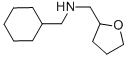 structure of CAS# 356540-19-7, Cyclohexylmethyl-(Tetrahydro-Furan-2-Ylmethyl)-Amine;(Cyclohexylmethyl)(Tetrahydrofuran-2-Ylmethyl)Amine(SALTDATA: Hcl);N-(Cyclohexylmethyl)(Tetrahydro-2-Furanyl)-Methanamine;CYCLOHEXYLMETHYL-(TETRAHYDRO-FURAN-2-YLMETHYL)-AMINE