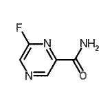 结构式 CAS# 356783-47-6, 6-氟-2-吡嗪甲酰胺