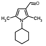 structure of CAS# 35711-41-2, 1-Cyclohexyl-2,5-Dimethyl-1H-Pyrrole-3-Carbaldehyde;1-cyclohexyl-2,5-dimethyl-1H-pyrrole-3-; carbaldehyde;1-cyclohexyl-2,5-dimethylpyrrole-3-carbaldehyde;TOS-BB-0383
