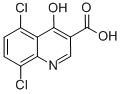 结构式 CAS# 35973-26-3, 5,8-二氯-4-羟基喹啉-3-羧酸