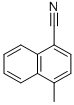 structure of CAS# 36062-93-8, 1-Cyano-4-Methylnaphthalene;4-Methyl-1-Naphthalenecarbonitrile;4-Methyl-1-Naphthonitrile;1-Cyano-4-Methylnaphthalene
