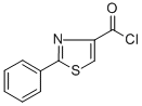 结构式 CAS# 36094-04-9, 2-苯基-1,3-噻唑-4-甲酰氯